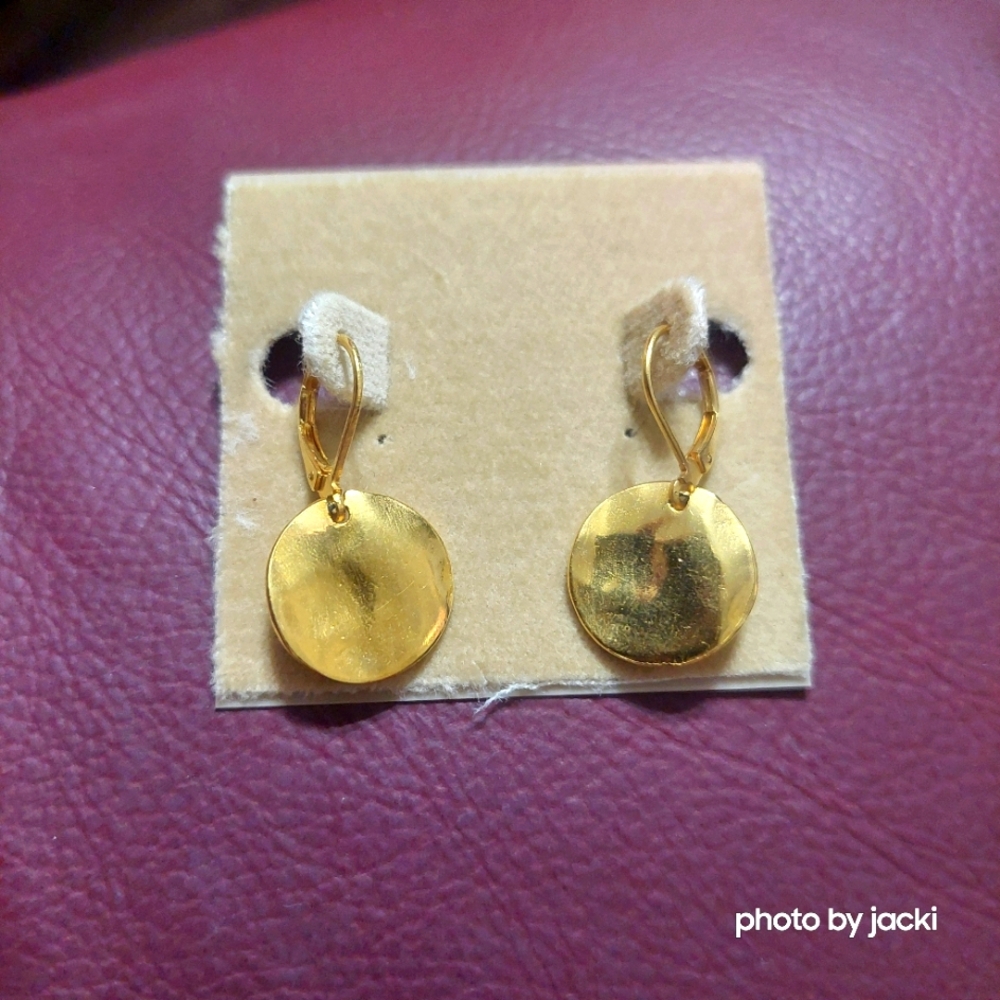 NWT Gold dangle earrings from Talbots